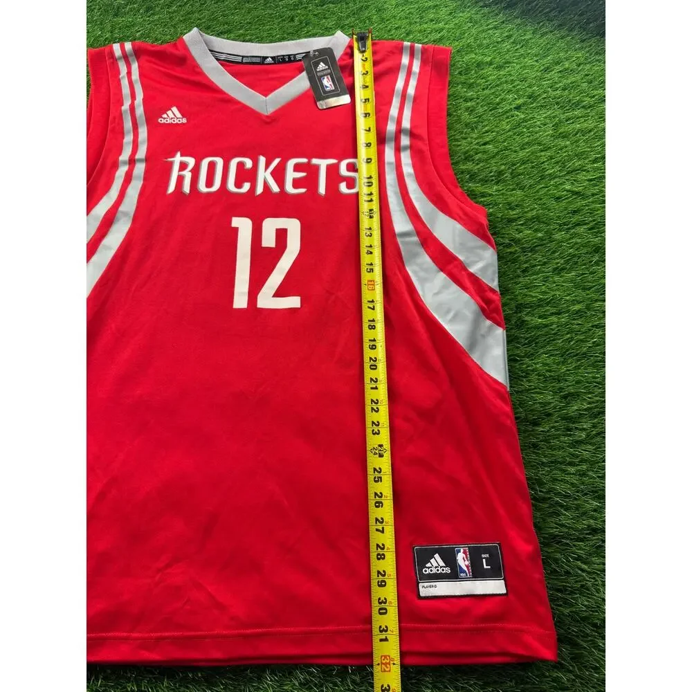 Adidas Kevin Martin Houston Rockets Jersey 12 Men’s Sz L Red NBA Basketball